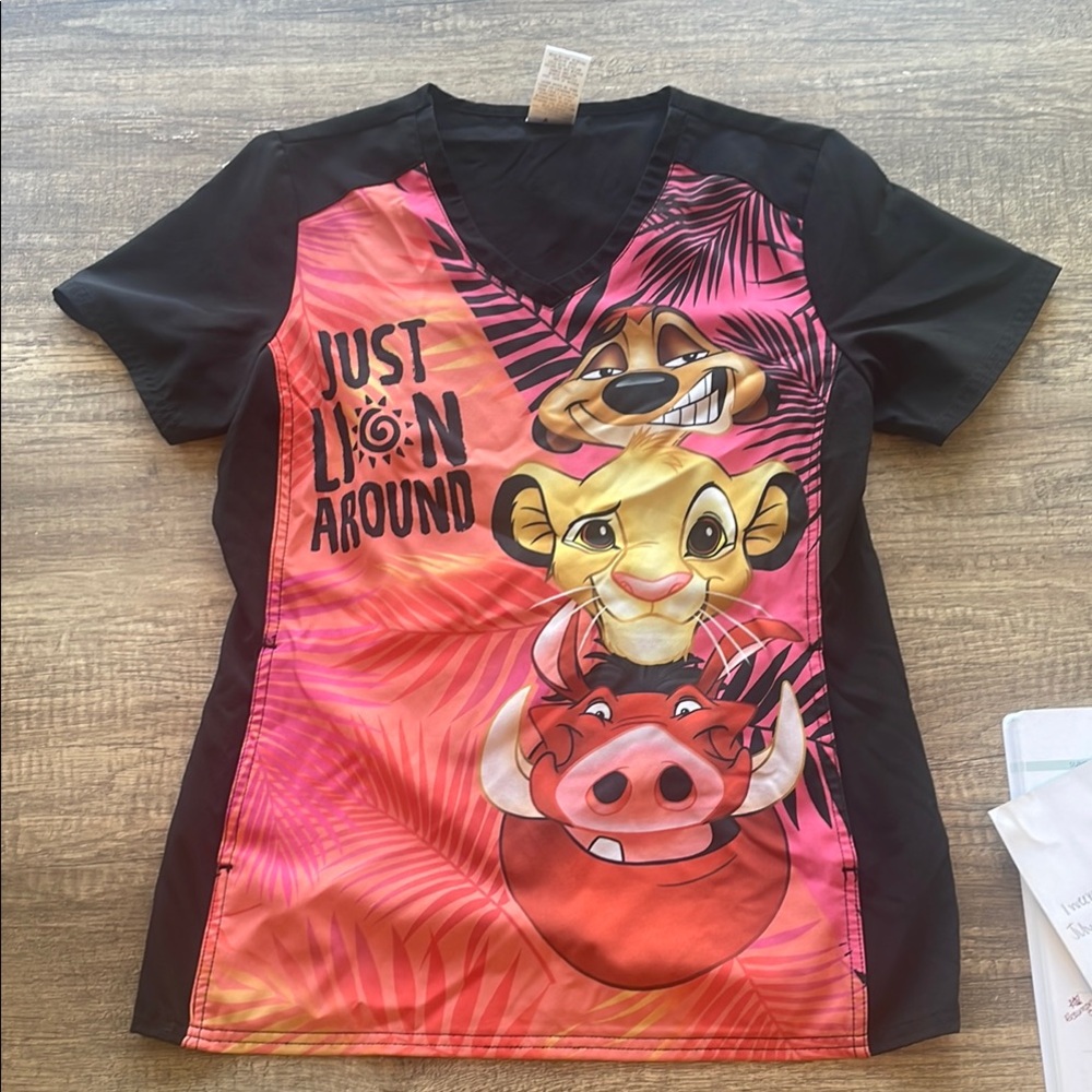 Disney Lion King Scrub Top